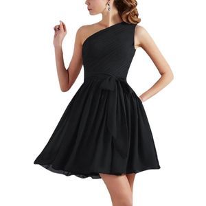 J.Crew Black Lucienne 100% Silk One-shoulder Dress